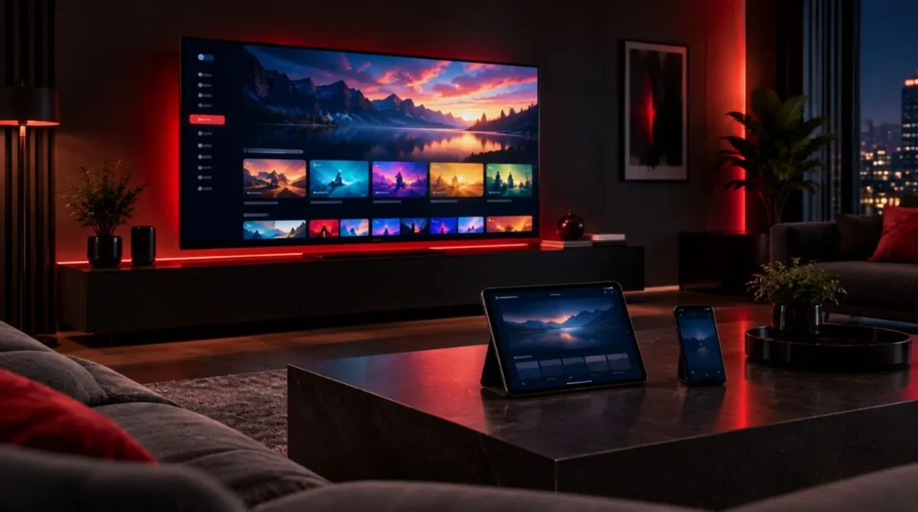 Multiple streaming devices showing the difference between device access and active IPTV connections