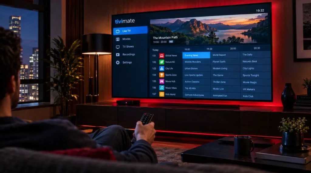 Testing IPTV channels and EPG performance in TiviMate