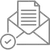 Email inbox icon for receiving IPTV access