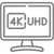 4K Ultra HD IPTV quality icon