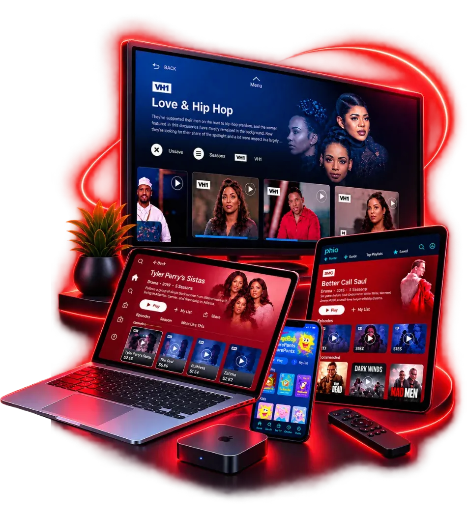 ViviMate IPTV premium streaming graphic