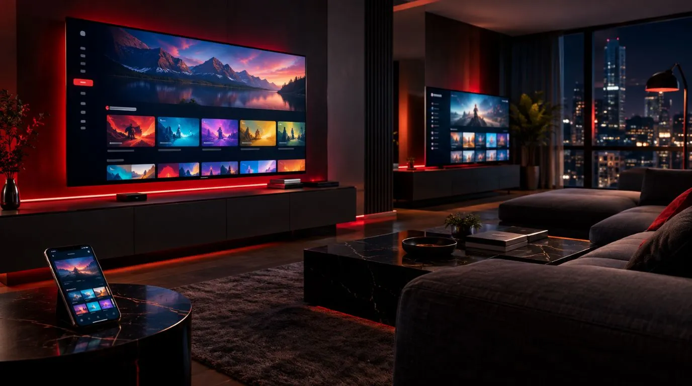IPTV multiple connections streaming on multiple devices in a modern home